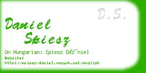 daniel spiesz business card